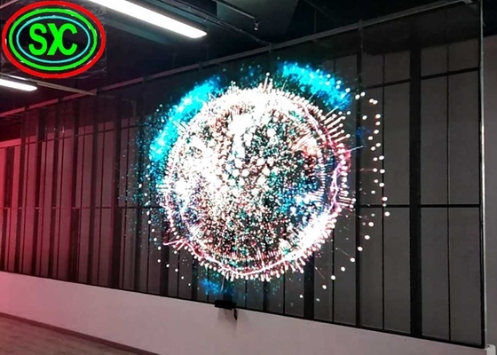 SMD2121 Pantalla LED transparente de color completo de publicidad de ventanas