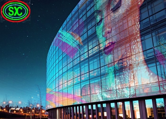 P3.91-7.82 Pantalla de LED transparente para publicidad interior 3 a 5 años de garantía