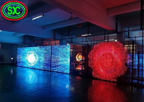 Buen precio Forma modificada para requisitos particulares P3.91 de cristal llevada transparente del cartel del panel de la pantalla de visualización de la ventana en línea