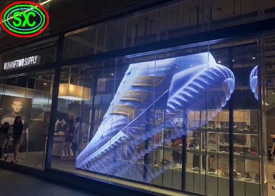 Centro comercial en interiores Elevador Joyería Publicidad P3.91 Pantalla LED transparente