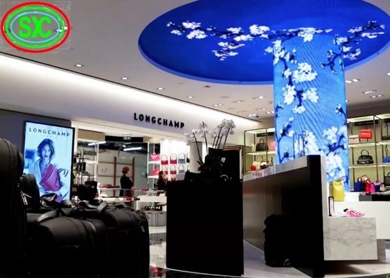 Pantalla LED de película flexible y duradera para publicidad, video wall, SMD2525 1R1G1B, panel de señalización, COB
