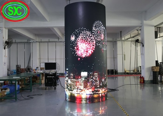 P6 pantalla LED a todo color interior flexible, pantalla comercial modificada para requisitos particulares de los anuncios del tamaño