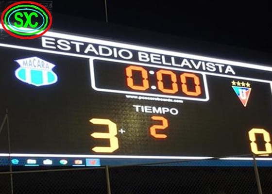 Exhibición llevada vídeo del contador de tiempo del estadio del deporte del cuadrado P8 ángulo de visión de 160 grados