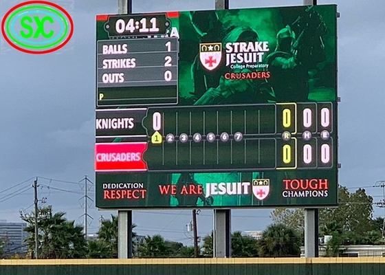 Alquiler de aluminio fundido de estadio de gran angular pantalla LED pantalla P10 IP65 impermeable HD caja de hierro