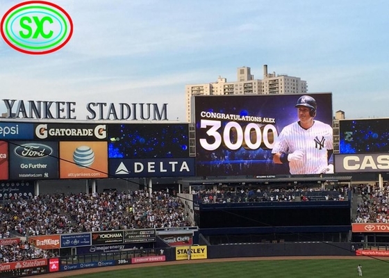 P10 Publicidad Letreros flexibles a todo color al aire libre Estadio a prueba de agua Perímetro de pantalla LED