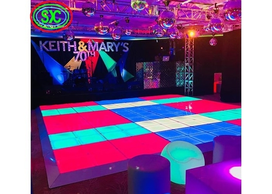 P4.81 sala de baile video llevada interactiva silenciosa, prenda impermeable de la sala de baile del disco