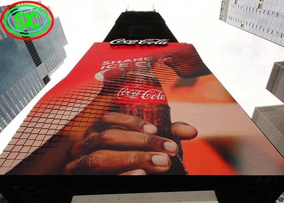 Buen precio P10 Display LED exterior de alto brillo de 10 mm Pitch de píxeles IP65 Impermeable a agua 5000cd/M2 en línea