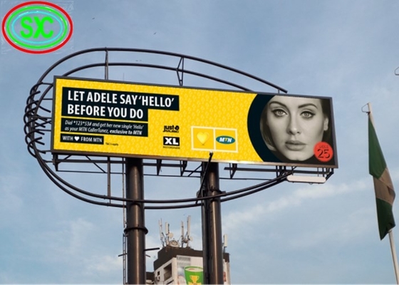 P10 LED Billboard, 32X16 pantalla LED de alta resolución 3 años de garantía