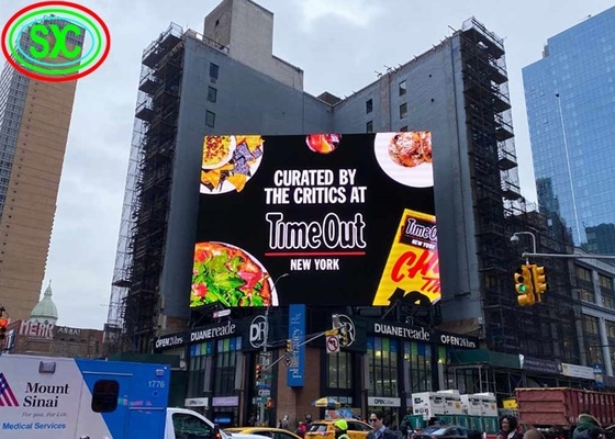 P10 LED Billboard, 32X16 pantalla LED de alta resolución 3 años de garantía
