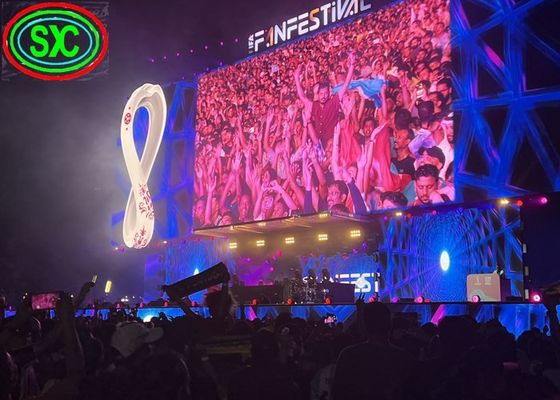 COB P2.5Cabina de aluminio fundido a presión con pantalla LED suspendida 40000 puntos/m2