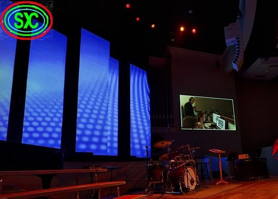 El alto brillo Colorstage lleno llevó las pantallas que P3.91 con a presión aluminio de la fundición