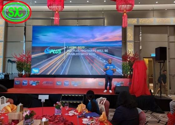 Pantalla LED de alquiler a color para interiores P3.91mm, pared de video con contraste 3000:1