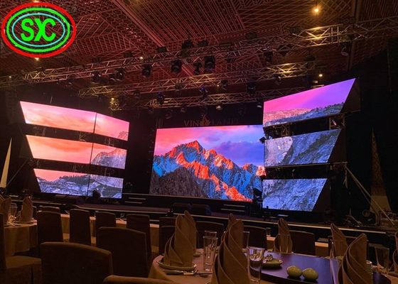 Buen precio Grueso de alquiler de la pantalla LED los 6MM de P3.91 RGB, gabinete llevado grande de la pantalla 500x500m m en línea