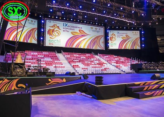 Buen precio P2 pantalla LED de alquiler interior inconsútil 64*64 Dots Module Resolution For Events en línea