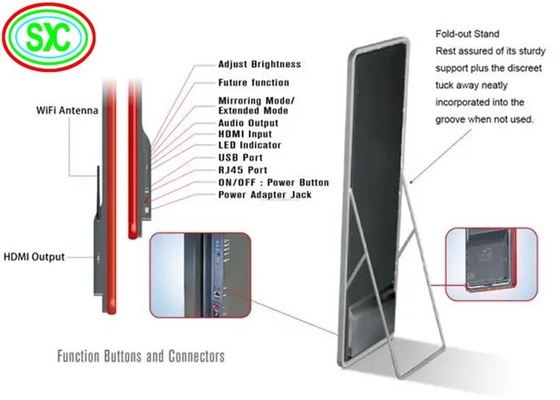 Pantalla LED a todo color interior portátil, exhibición llevada P3 de los medios del cartel de Digitaces LED