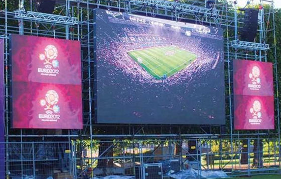Buen precio Publicidad Brillo 6000k paneles de visualización de vídeo LED 1r1g1b 10mm Pixel pitch paneles de visualización de vídeo LED en línea