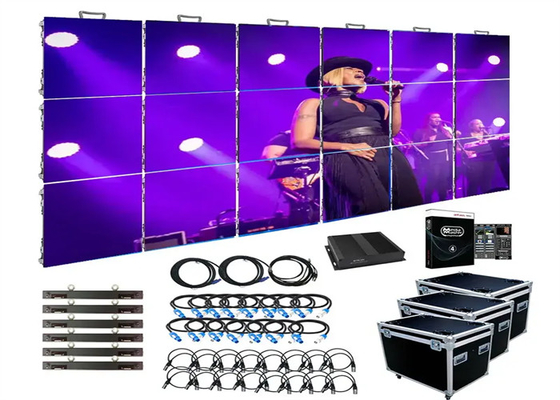 640*640mm p2,5 pantalla de escenario de empalme sin costuras panel de alquiler led pared de vídeo para conciertos