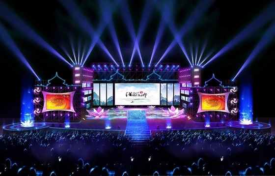 Alquiler de interiores Display LED a todo color P3.91 pared de video Escenario Fondo