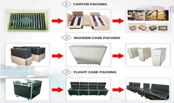 Display LED de color completo de hierro o aluminio para publicidad