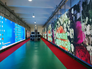 La exhibición llevada de alquiler 3.91m m interior a todo color con el gabinete 500X500 llevó la pared video