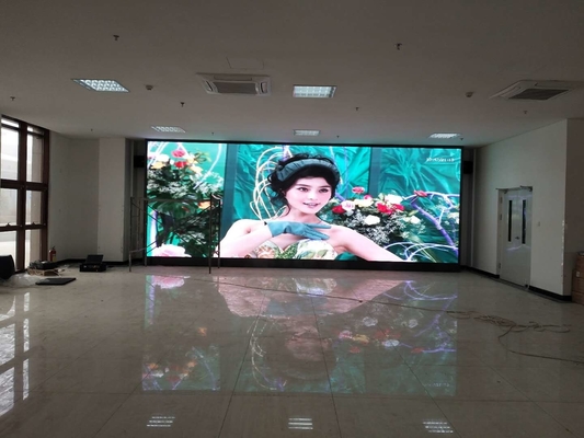Instalación frontal de pantalla LED a todo color en interiores de alta definición p1.2, p1.5