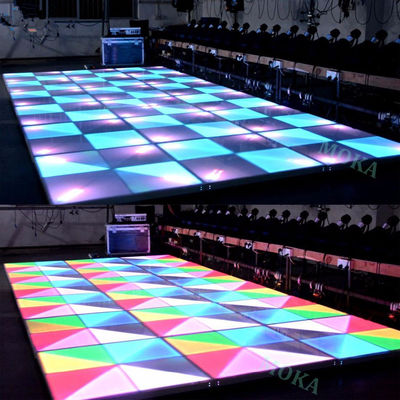 P4.81mm Floor de baile LED de color completo 500x500mm IP65 Inodoro 3 años de garantía