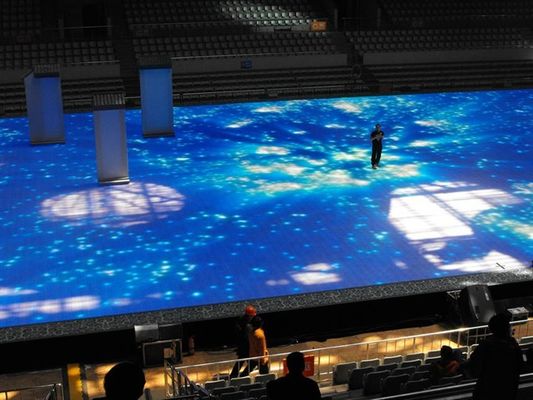 P4.81mm Floor de baile LED de color completo 500x500mm IP65 Inodoro 3 años de garantía