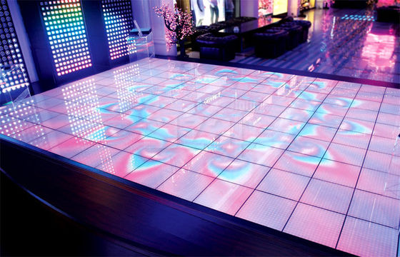Piso de baile LED SMD 3535, gabinete de 500x500mm, paso de píxel de 4.81mm