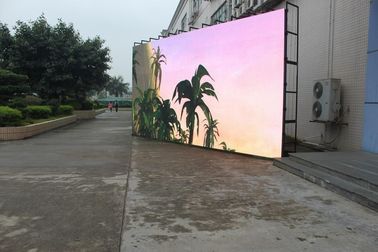 Pantalla LED de aluminio fundido a presión de alta luminosidad P6 para exteriores, pantalla LED comercial a todo color