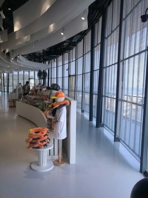 HD Full Color Video Publicidad Led Screen G3.91-7.82 Ventana interior de vidrio transparente con pantalla LED