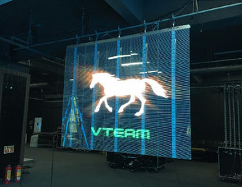 Display LED de vidrio transparente de P1.25, pantalla de malla LED Densidad de píxeles 25600 píxeles / m2