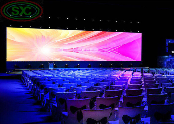 P4 LED interior sin fisuras de fondo de escenario de pared con alta frecuencia de actualización de 3840Hz