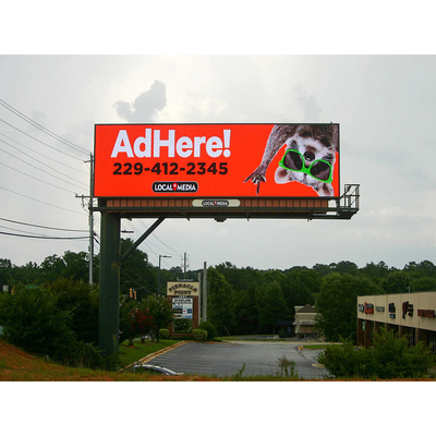 Publicidad exterior pantalla de aluminio de fundición a presión de LED 27777 puntos/m2 3 años de garantía