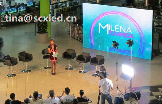 Panel de pared de video LED para interiores P3.91mm, brillo 5000cd, IP65