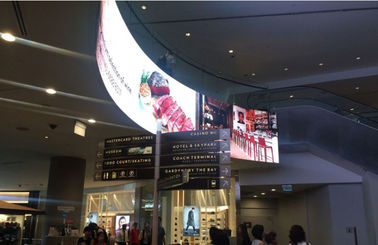 P4 Soft Hd Flexible Publicidad pantallas LED Densidad de píxeles 62500 puntos / m2 RGB publicidad pantalla LED pantalla LED publicidad