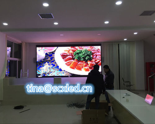 Panel de pared de video LED a todo color P2.5, 160x160mm, pantalla de alquiler para interiores