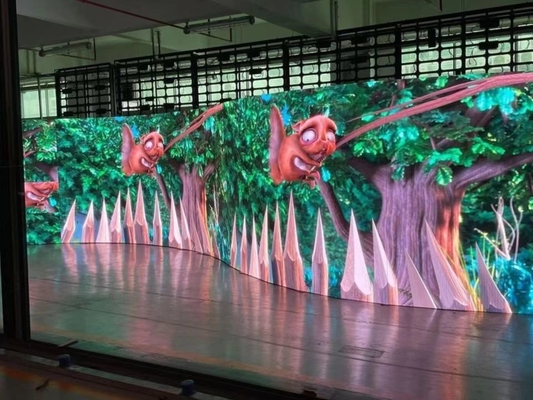 Caso de vuelo gratuito 4mX3m llave en mano Sistema completo escenario led video fondo de pared evento pantalla de LED con precio del fabricante
