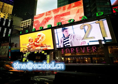 Tamaño del módulo 256x256mm Display LED de exterior de color completo P16 para alquiler de pantalla Caja de hierro / fundición por inyección de aluminio IP65 película de publicidad a prueba de agua