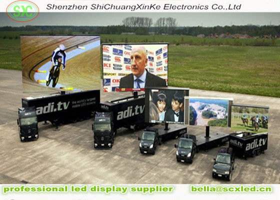 Pantalla LED móvil para camión exterior P5, paso de píxel de 5 mm, IP65