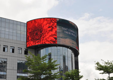P8 Exterior impermeable montado en la pared Curva flexible de vídeo publicidad LED pantalla de visualización