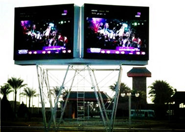 Publicidad al aire libre LED Billboard Street P10 Panes de pantalla LED a todo color con columna