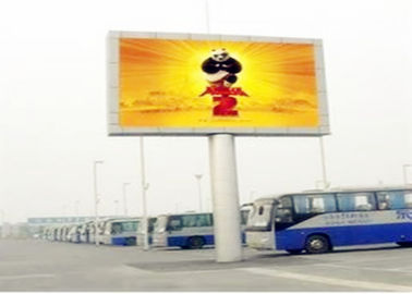 Publicidad al aire libre LED Billboard Street P10 Panes de pantalla LED a todo color con columna
