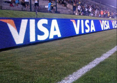 Publicidad del perímetro del estadio de fútbol Panfletos de pantalla de video LED del estadio Billboard P5