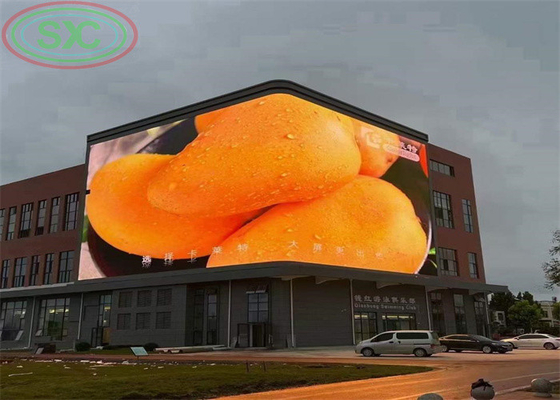 8 mm Pitch de píxeles señalización de marketing al aire libre para H 160 V 140 requisitos de ángulo de visión