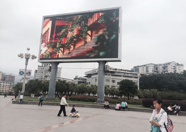 Estadio de gran tamaño de color completo Edificio exterior fijo impermeable P10 Panfletos publicitarios LED