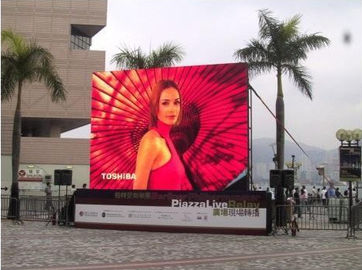 Instalación fija/Alquiler de pantalla LED a todo color, señalización digital junto al camino, pantalla trasera P10 LED