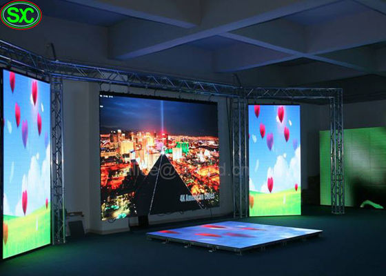 SMD 2121 HD llevó la pared video de la cortina con el sistema de Meanwell Novastar, tamaño de gabinete 1000x1000