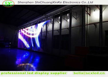 P3.91 Pantalla LED transparente de vidrio Alto brillo para ventanas Pantalla de vidrio con LED
