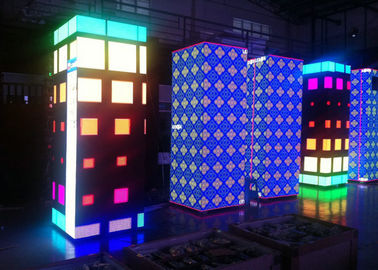 P3 SMD Indoor RGB LED Rental Screen, de color completo 2500 nits Brillo Material del chasis de hierro y acero