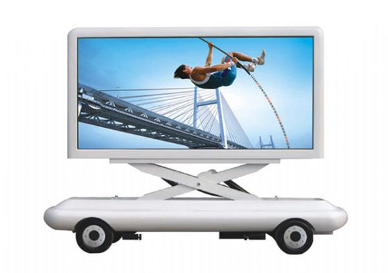 Buen precio P10 Pantalla LED móvil a todo color / pantalla de vídeo LED exterior para publicidad en línea